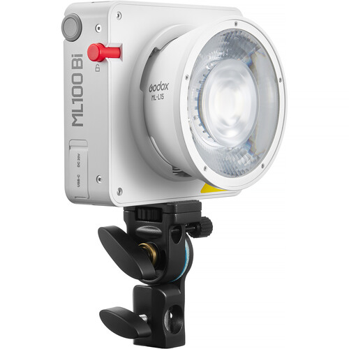 Godox ML100Bi K1 Bi-Color Portable LED Light (36° Lens & Power Bank Holder Kit) - 2